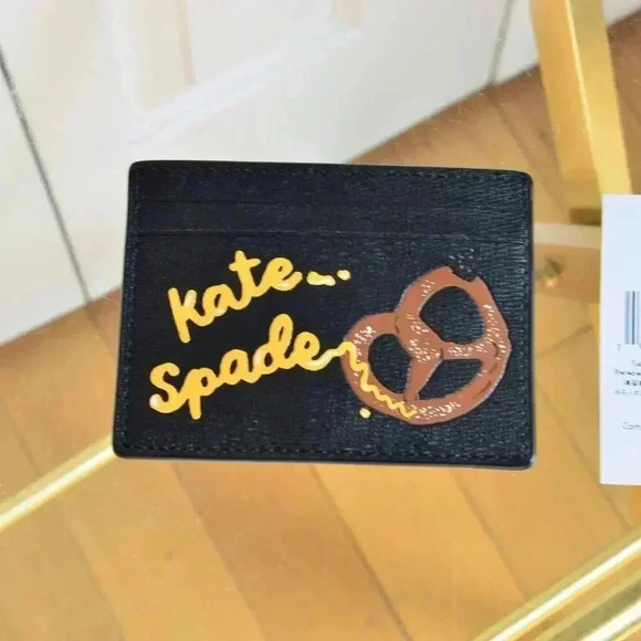 Kate Spade KJ060 NYC Big Apple Small Slim Card Holder - Picture 3 of 6